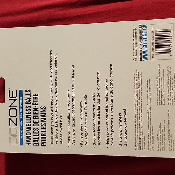 GoZone Hand Wellness Balls 3-Pack - Picture 2 of 2